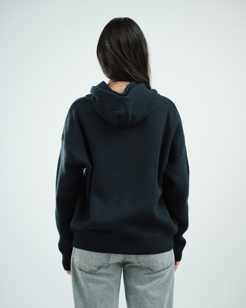 Navy Knit hoodie