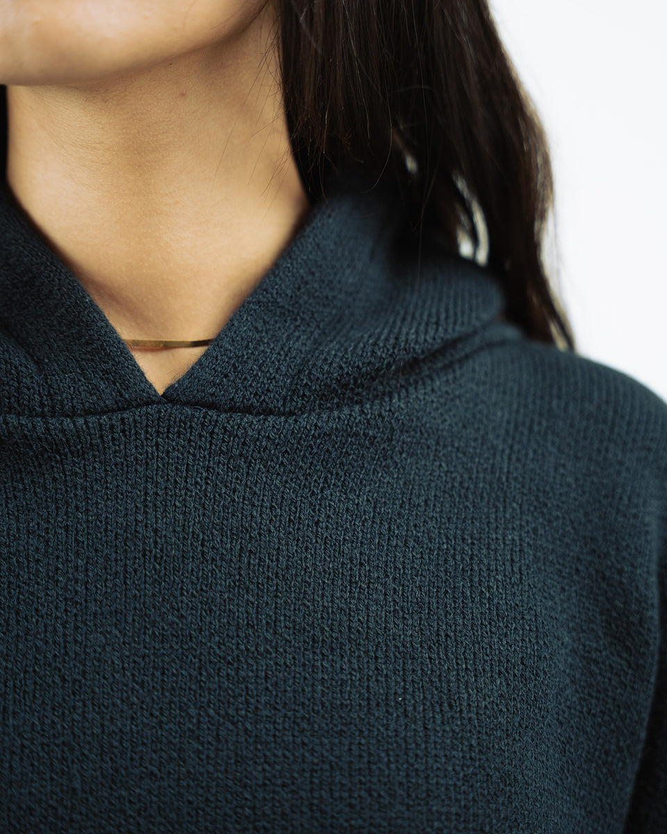 Navy Knit hoodie