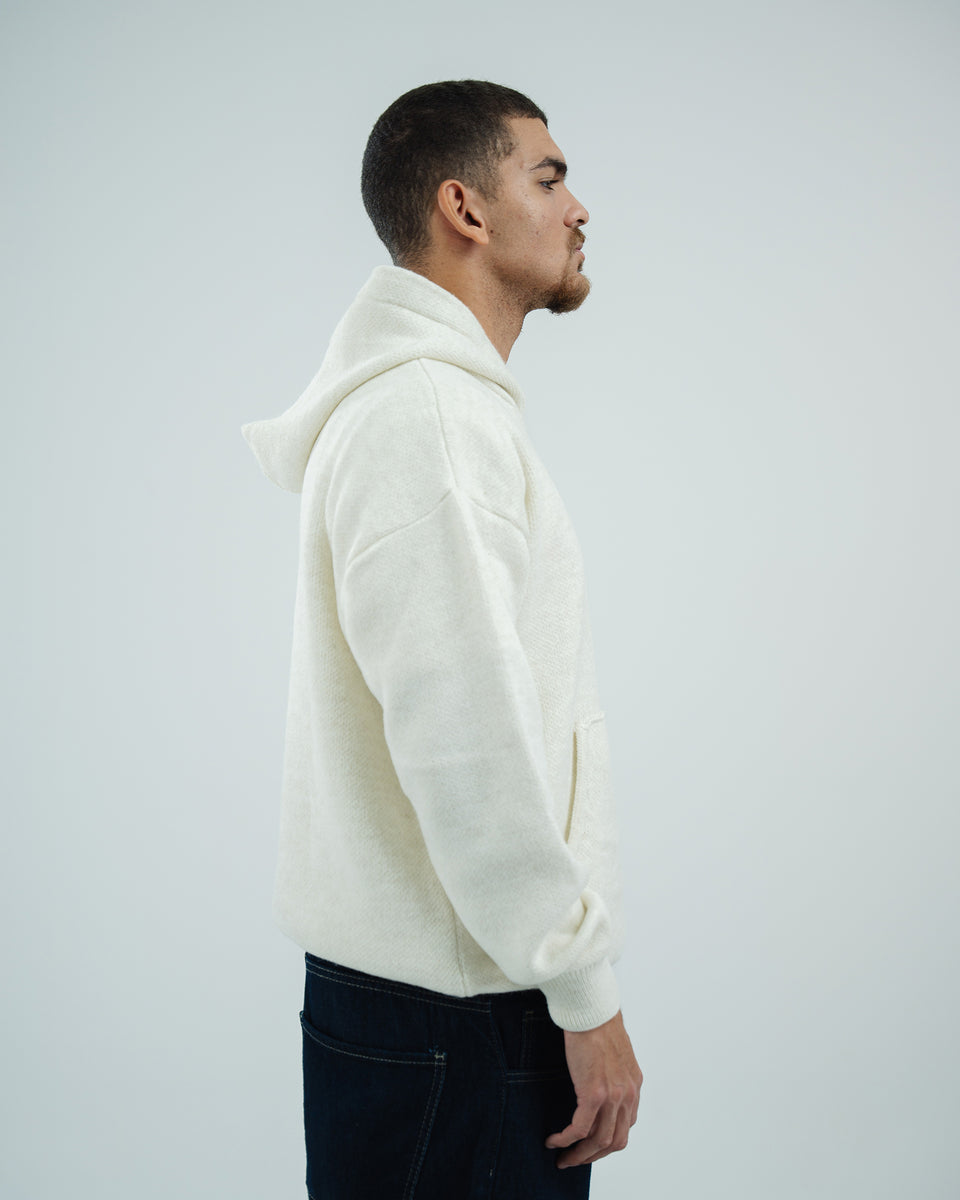 Cream Knit hoodie